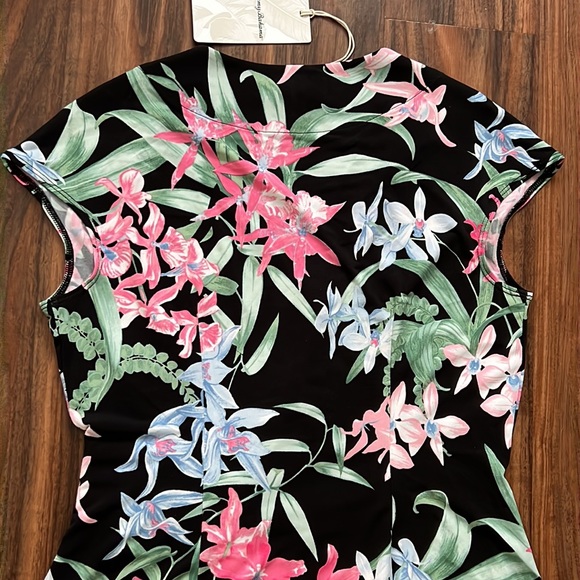 Tommy Bahama Clara Orchid Isle Faux Wrap Dress - Picture 11 of 12